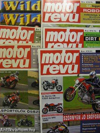 Motorrevü 2001-2003/Born to be Wild Magazin Motorosoknak 1999. (vegyes számok, 7 db)