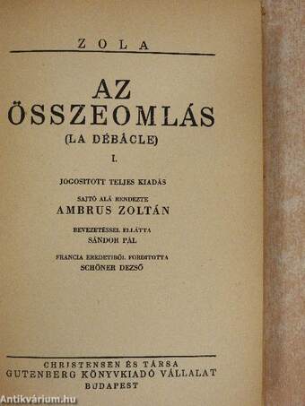 Az összeomlás I-IV.