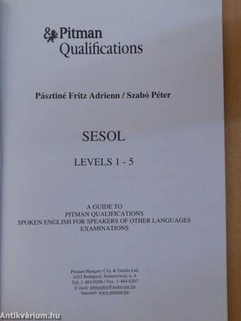 Pitman Qualifications SESOL - Levels 1-5