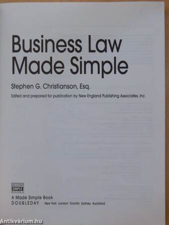 Business Law Made Simple