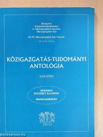 Közigazgatás-tudományi antológia I-II.