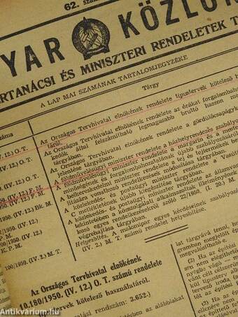 Magyar Közlöny 1950. január 1.-június 30. I-II. (fél évfolyam)/Magyar Közlöny 1950. Hivatalos lap 7-8. szám