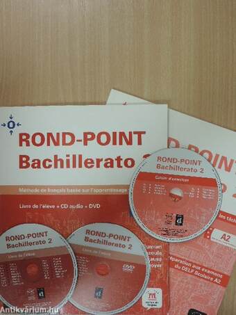 Rond-Point Bachillerato 2. -Tankönyv és Munkafüzet - A2 - 2 CD-vel és 1 DVD-vel