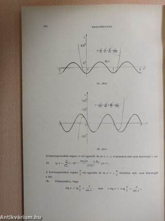 Műszaki matematikai gyakorlatok A. VIII.