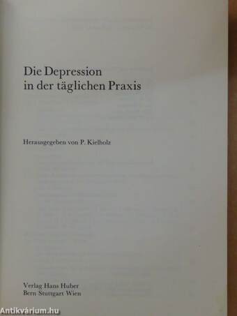 Die Depression in der täglichen Praxis