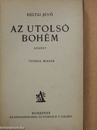 Az utolsó bohém