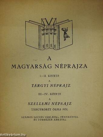 A magyarság néprajza I-IV. (bemutató füzet)