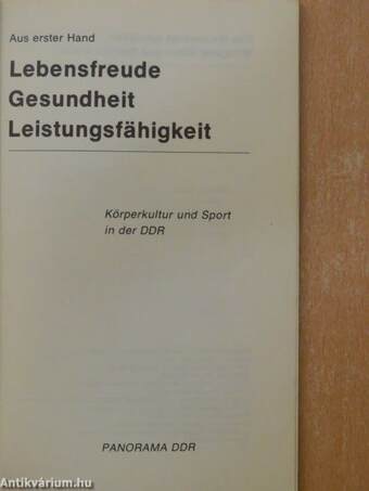 Lebensfreude - Gesundheit - Leistungsfähigkeit