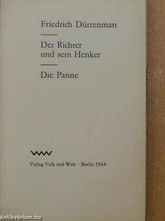 Der Richter und sein Henker/Die Panne