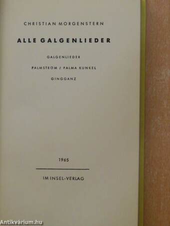 Alle Galgenlieder