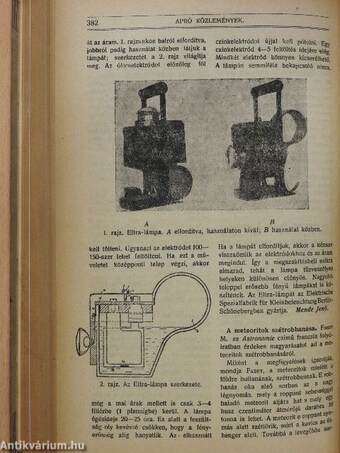 Természettudományi Közlöny 1920. január-december/Pótfüzetek a Természettudományi Közlönyhöz 1920. január-december