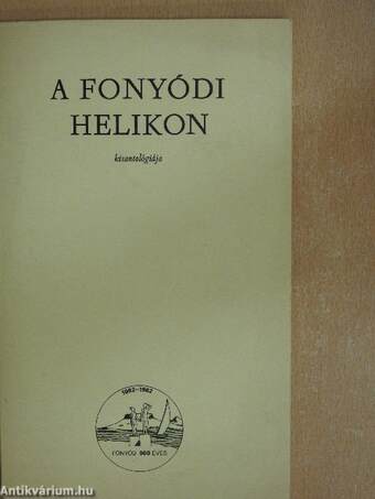 A Fonyódi Helikon kisantológiája 