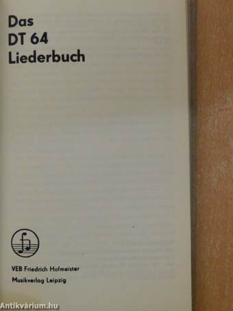 Das DT 64 Liederbuch