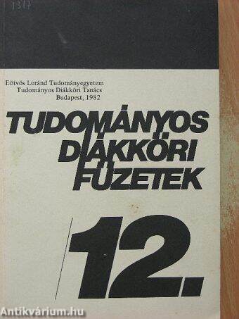 Tudományos diákköri füzetek 12.