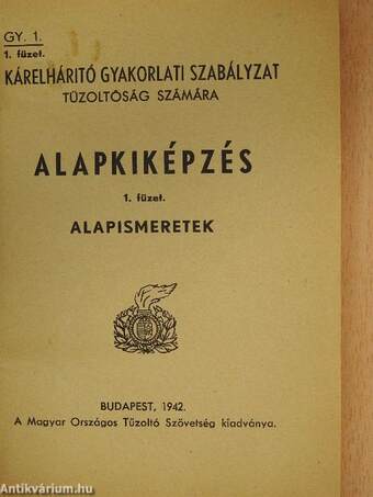 Alapkiképzés 1.