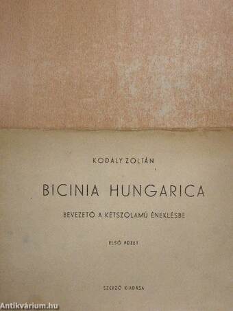 Bicinia hungarica I.