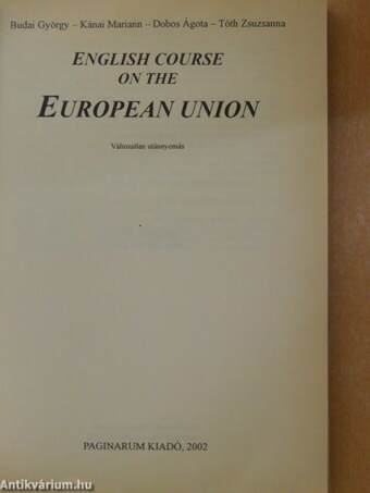 English course on the European Union