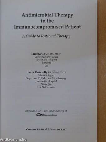 Antimicrobial Therapy in the Immunocompromised Patient