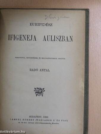 Ifigeneja Auliszban