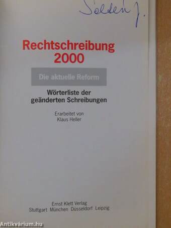 Rechtschreibung 2000