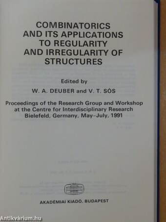 Combinatorics And Its Applications To Regularity And Irregularity Of Structures