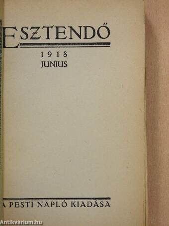 Esztendő 1918. junius