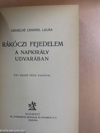 Rákóczi fejedelem a Napkirály udvarában