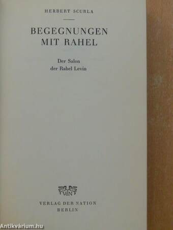 Begegnungen mit Rahel