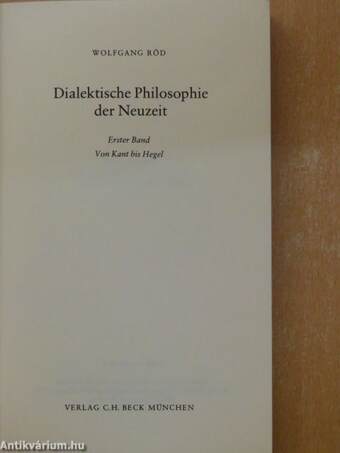 Dialektische Philosophie der Neuzeit 1