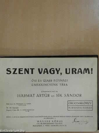 Szent vagy, Uram!