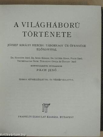 A világháború története