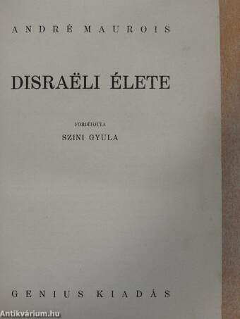 Disraëli élete