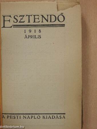 Esztendő 1918. április