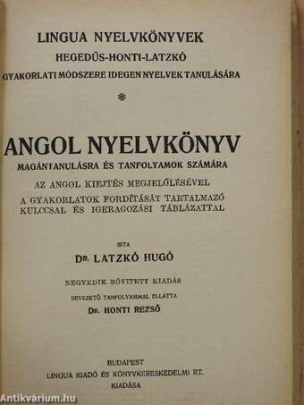 Angol nyelvkönyv