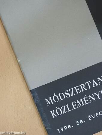 Módszertani közlemények 1998/5.