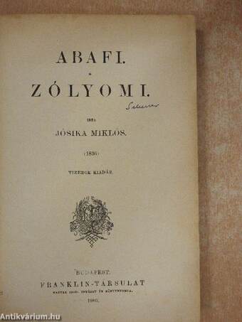 Abafi/Zólyomi