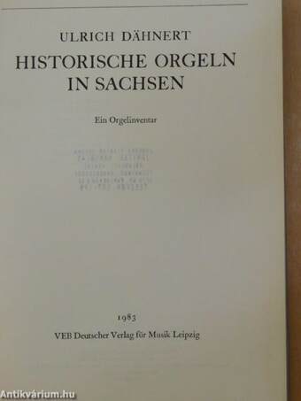 Historische Orgeln in Sachsen