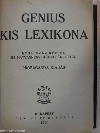 Genius kis lexikona