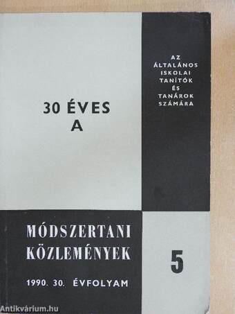 Módszertani közlemények 1990/5.