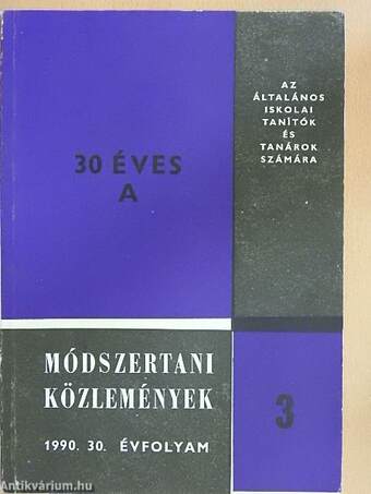 Módszertani közlemények 1990/3