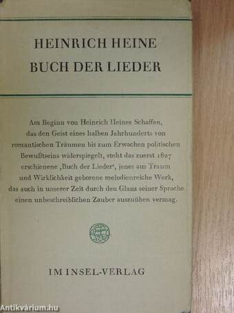 Buch der Lieder