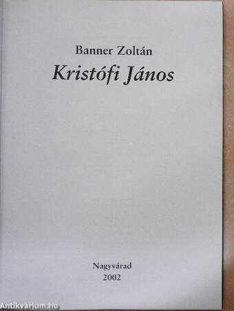 Kristófi János