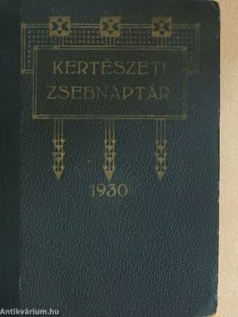 Kertészeti zsebnaptár 1930.