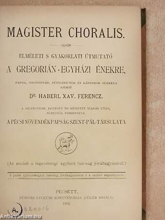 Magister choralis