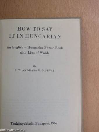 How to say it in Hungarian