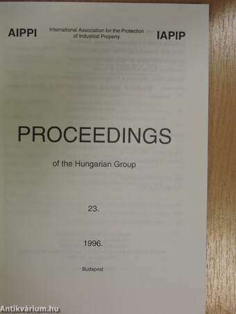 Proceedings of the Hungarian Group 23.