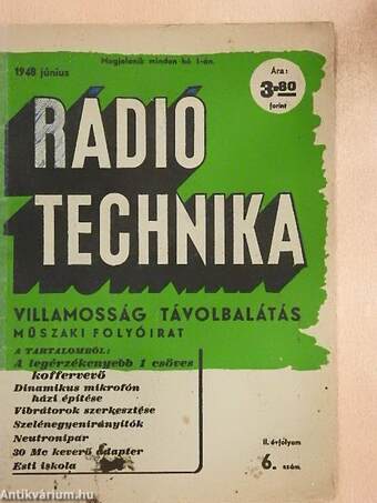 Rádió Technika 1948. június