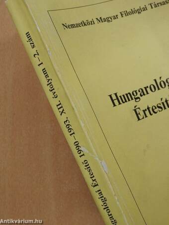 Hungarológiai Értesítő 1990-1993/1-2.