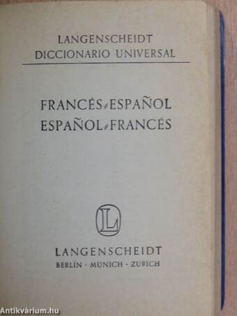 Langenscheidt Diccionario Universal/Langenscheidt Dictionnaire Universel