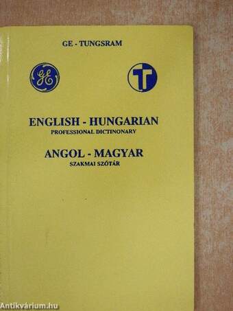 Magyar-angol/angol-magyar szakmai szótár